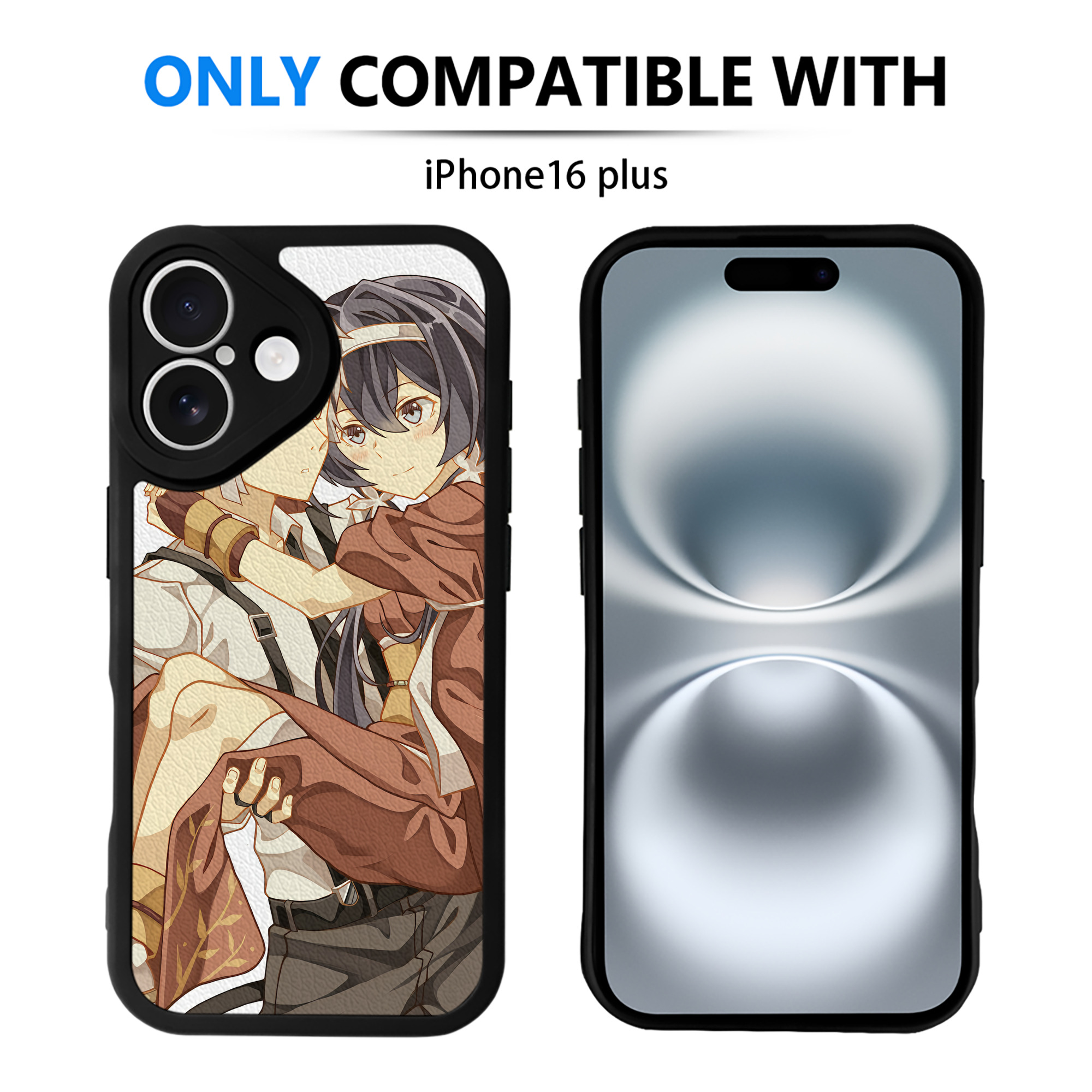 （画像用） 文豪ストレイドッグス Bungo Stray Dogs 【iPhone 16シリーズ対応】シリコンスマホケース（レザー調） 材質：シリコン